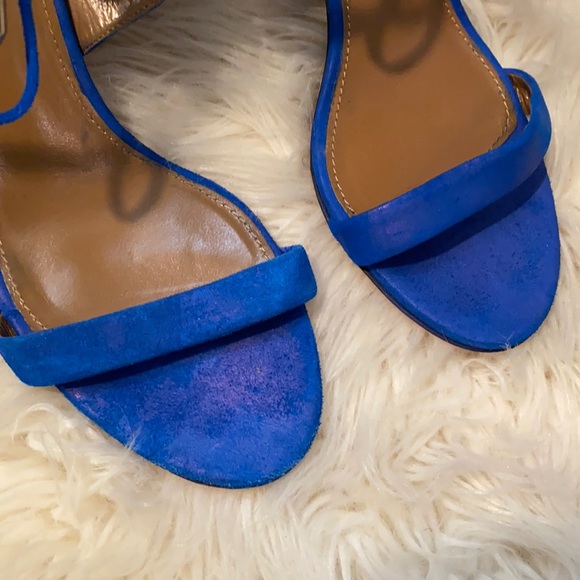 Aquazzura Shoes | Aquazurra Royal Blue Strappy Sandals | Poshmark